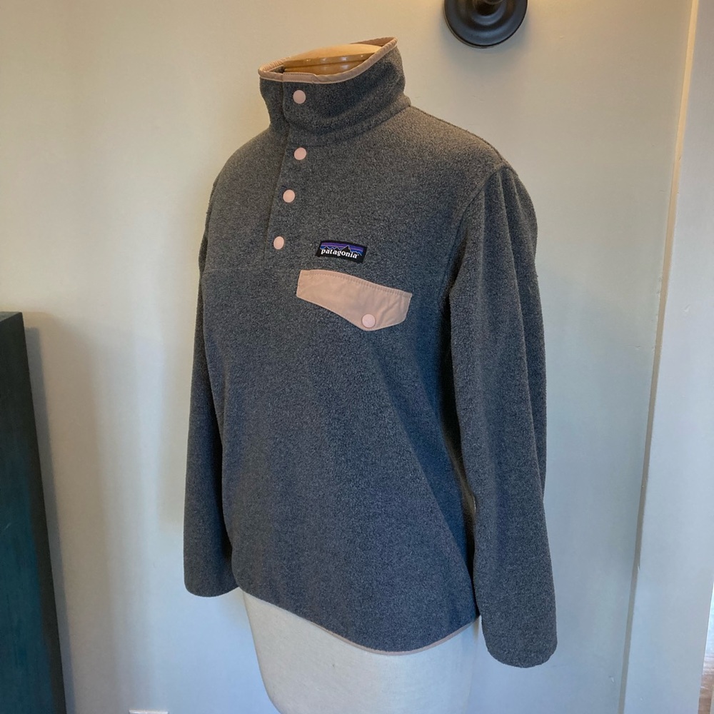 Patagonia Synchilla quarter snap fleece grey women’s Small